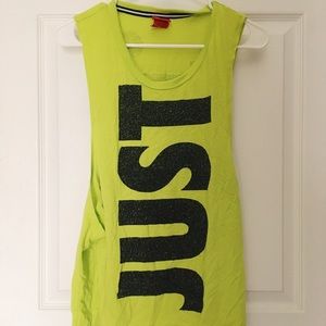 Green Nike muscle tank
